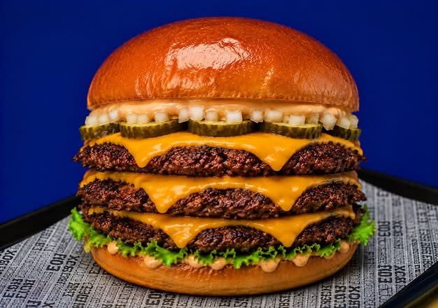 Double smash burger